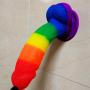 Realistic Silicone Dildo, LZYAA Lifelike Rainbow Soft Big Dick G-spot Stimulator Suction Cup for Women Masturbation Couple Flirt