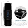 Jrtie Electric Male Training Equipment, 3D Realistic Multi-Speed Mode, Sound, Vibration, Massage Equipment, Safe Skin-Friendly Materials, Mobile Phone Bluetooth Control Mens T-Shirt