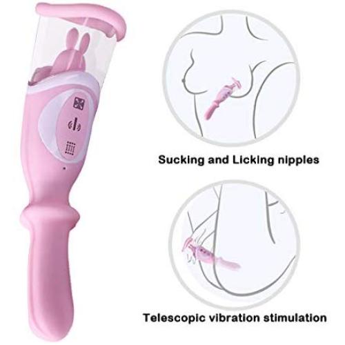 Sucking Toys for Women Vibrantor Tongue Licking and Telescopic Vibranting Wand Mass-Age Sexy Oral Clitorials Simulator Adullt Game Six Toys for Couples Female Waterproof, Halloween Cosplay