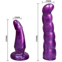 Female Wearable Leather Adjustable Strap on Double Massager, Relax Toy for Him and Her