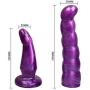 Female Wearable Leather Adjustable Strap on Double Massager, Relax Toy for Him and Her