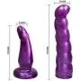 Female Wearable Leather Adjustable Strap on Double Massager, Relax Toy for Him and Her