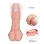 Vibrating Male Masturbators Cup Pocket Pussy Ass Anal Sleeve Doll Masturbation for Men & 2 in 1 Realistic Dildo for Women Adult Sex Toy for Couple 