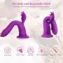 Thrusting Tongue Vibrator with Powerful Thrusting Actions 10 Vibration Modes for G Spot Clitoris Stimulation, UTIMI Waterproof Dildo G-spot Vibrator Personal Sex Toy for Women, Rechargeable Purple Thrusting Tongue Vibrator with Powerful Thrusting Actions 10 Vibration Modes for G Spot Clitoris Stimulation, UTIMI Waterproof Dildo G-spot Vibrator Personal Sex Toy for Women, Rechargeable Purple