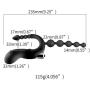Silicone Vibrating Clit G-spot Prostate Massager Vibrator Anal Beads Butt Plug