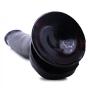 Basix 9-Inch Suction Cup Dildo, Black and JO H20 Water Based Lube (1oz)