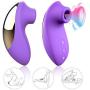 BOMBEX Clitoral Sucking Vibrator, Clit Sucker with 10 Frequencies, Waterproof & Rechargeable Clitoris Nipple Stimulator, Adult Sex Toy for Women Couple (Purple)