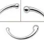 YiFeng Stainless Steel Curved Dual Ended Dildo, G-spot P-spot Stimulator for Anal Play Prostate Massage (Metal Silver) YiFeng Stainless Steel Curved Dual Ended Dildo, G-spot P-spot Stimulator for Anal Play Prostate Massage (Metal Silver)