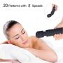 Wand Massager for Women Cordless Massager with 8 Speeds 20 Vibration Modes, Whisper Quiet, Waterproof, Handheld for Neck Shoulder Back Body Massage, Sports Recovery & Muscle Aches – Black by Shealth