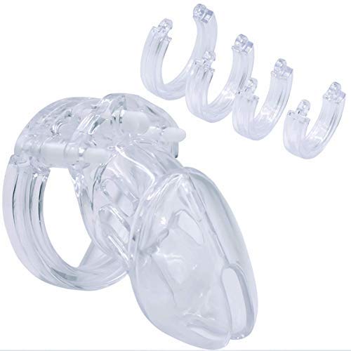 Must Have Cage Compare to CB6000 Short Male Chastity Device 5 Different Cock Rings by Manhood Academy Made in USA (Clear) Must Have Cage Compare to CB6000 Short Male Chastity Device 5 Different Cock Rings by Manhood Academy Made in USA (Clear)