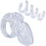 Must Have Cage Compare to CB6000 Short Male Chastity Device 5 Different Cock Rings by Manhood Academy Made in USA (Clear) Must Have Cage Compare to CB6000 Short Male Chastity Device 5 Different Cock Rings by Manhood Academy Made in USA (Clear)