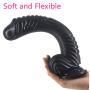 Realistic Ripple Dildo Novelties Huge Dildo Cock Penis with Flared Suction Cup Vaginal G-spot Anal Stimulating Massager Sex Toy
