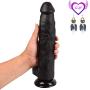 JDesto- 11.4-inch Huge Size Realistic Soft-Dîldɔ Women Relax Body DEPUR (Color : Black)