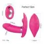Wushuangyu Wearable Massaging Toys - 10 Kinds Vibrating Speed - Powerful Dual Motor - Wireless Remote Control - Silent Soft Skin-Friendly - Back Neck Shoulder Relaxation - Vibrant Toy