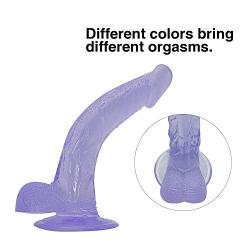 Beginner Āňāl Realistic Massager 8.66 Inch Super Huge Massager,Big and Waterproof Realistic Handsfree Purple Release Pressure Toy Stimulating Portable Toy