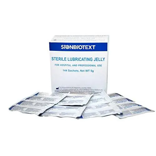 Sterile Water Based Lube Packets, 144 Packs per Box - Easy to Open, Moist Formula, Smooth Consistency - Surgical and Personal Lubricant - Medical Lubricating Gel, Lubricating Jelly Packets (5g) Sterile Water Based Lube Packets, 144 Packs per Box - Easy to Open, Moist Formula, Smooth Consistency - Surgical and Personal Lubricant - Medical Lubricating Gel, Lubricating Jelly Packets (5g)