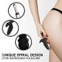 Vibrating Butt Plug - Anal Sex Toys Dildo Soft Liquid Silicone Anal Vibrator Medical Grade Anal Trainer Flexible Waterproof for Men Women Toy by Honey Adult Play, Black