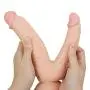 Wushuangyu Skin Friendly Life Size Double Head Dîldɔ Soft and Safe with Suction Cup for Bedroom Play - Vibrant Toy Wushuangyu Skin Friendly Life Size Double Head Dîldɔ Soft and Safe with Suction Cup for Bedroom Play - Vibrant Toy