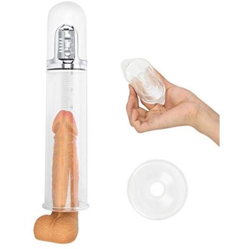 Electric Auto Penis Vacuum Pump Enlargers For Men Erotic Sex Toys For Male Penis Extender To Help Erection And Sex Time Extension Enhancer Prolong Penis Sex Male Pump (Color:White )