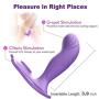 BOMBEX Silicone Panty Vibe - 10 Speeds Remote Control G-spot Clitoris Stimulator, Waterproof & Rechargeable, Hands-Free Wearable Vibrator for Women and Couples (Purple)