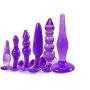 6Pcs Perfect Size Silicone But.t Plùgs Adult Toys for Couples Beginner (Purple1)