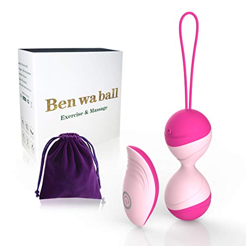 2 Ball Kegel Female Sports Weight Ball - Wireless Portable Design - 10 Speed Modes Designed for Beginners or Advanced - Can be Used for Bladder Control and Pelvic Floor Movement