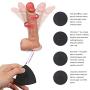 Valentines Day Gift Ď-Dîld`ɔ Powerful Wireless Remote Control Scene Props Vîb-Rát-Or Soft and Flexible Realistic Texture Vibration Couple Casual Toys (Color : Skin Color)