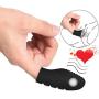 GOODS ZONE Finger Massager High Frequency Black Silicone Exciting Banger Fingering Massaging Toys 2019 (Black)