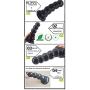 JRZDFXS Silicone Exta Huge Long Soft Waterproof Lifelike Massager for Women - Amazing Tool for Female Beginner Personal Body (Color : Black)