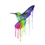 WYUEN 12 PCS Hummingbirds Temporary Tattoo Sticker for Women Men Fashion Body Art Adults Waterproof Hand Fake Tatoo 9.8X6cm (FW12-13)