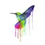 WYUEN 12 PCS Hummingbirds Temporary Tattoo Sticker for Women Men Fashion Body Art Adults Waterproof Hand Fake Tatoo 9.8X6cm (FW12-13)