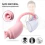 MXJYB Cute Waterproof 7-Frequency Vibrating Suction bar Vǐ-rát r, Shirt Multi-Speed Clǐt r-ǐal Suck-ǐngToy MXJYB