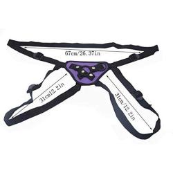 QFDYEQF 7.2-inch Elastic Animal Purple Double Strapon Harness Strap Ons Funny Toys for Lesbian Pants Strap On Strapless Big Head and Ball, Super Soft Long ergonomics