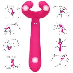 G Spot Vibrator with 3 Motors for Vagina Clitoris Penis Stimulation, Dildo Vibrator Adult Sex Toys with 7 Vibration Modes Waterproof Penis Stimulator for Women Men Couple