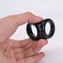 LeSharp Couple Sharing Sexy Toys, Soft Flexible Men Delay Ejaculation Double Cock Ring Penis Lock Adult Sexy Toy - Red