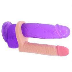 Realistic Dildo Cock Ring - Anal Penetration Erection Enhancer Sex Toy