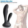 BOMBEX Rabbit Vibrator- Vaginal & Clitoral Vibrating Dildo - Silicone Vibe for Women & Couples, Rechargeable & Waterproof Stimulator with 10 Vibration Modes, Matte Black