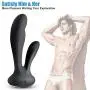 BOMBEX Rabbit Vibrator- Vaginal & Clitoral Vibrating Dildo - Silicone Vibe for Women & Couples, Rechargeable & Waterproof Stimulator with 10 Vibration Modes, Matte Black