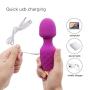 Handheld Waterproof Wand Massager USB Fast Rechargeable 10 Modes Relieve Muscle Pain (purple1)