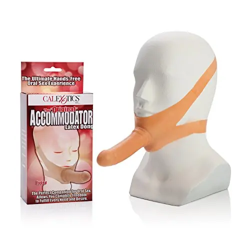 CalExotics Original Accommodator Latex Dong – Hands Free Strap On Probe for Couples – Adult Dildo Sex Toys - Ivory CalExotics Original Accommodator Latex Dong – Hands Free Strap On Probe for Couples – Adult Dildo Sex Toys - Ivory