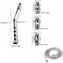 59-inch Shower Hose for Portable Bathroom Douche Anal Enema Bidet Curved Cleaner Zinc Alloy Wash Cleansing Tool with 2 Shower Heads 59-inch Shower Hose for Portable Bathroom Douche Anal Enema Bidet Curved Cleaner Zinc Alloy Wash Cleansing Tool with 2 Shower Heads