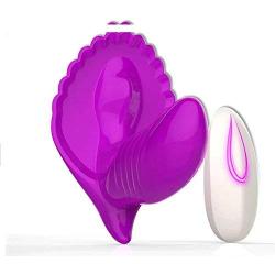 Baisheng NEW Arrival! Double Vibrating Wireless Shell Dong,20 Meters Remote Distance; Vibration Noiseless,wireless Remote Control Butterfly Vibrator Match to Wear Pants Penis Womens Masturbation Products Adult Toys-random Color Send