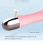 10 Speeds Mode Silent Soft Waterproof USB Recharging Magnetic Charging Port Cordless Pleasure Wireless Wind Rechargeable Wand Let You Relax Body Thrusting -Pink