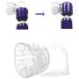 Massage Accessories Massager Attachment Head Caps Attachments Silicone Accessory -Two Different Styles (Clear)
