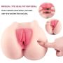 Pussy Ass Masturbator-3D Realistic Dual Deep Vagina & Anal Male Sex Toy-Lifelike Adult Masturbation (4.63 Pounds)