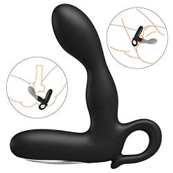 Unique Design Mens 10 Frequency Charge & Waterproof PróštAtē MAššAgēr AǹAl Plǖg VíbrAtíǹg Hook Pulley VíbrAtór Amal Bead for Beginner