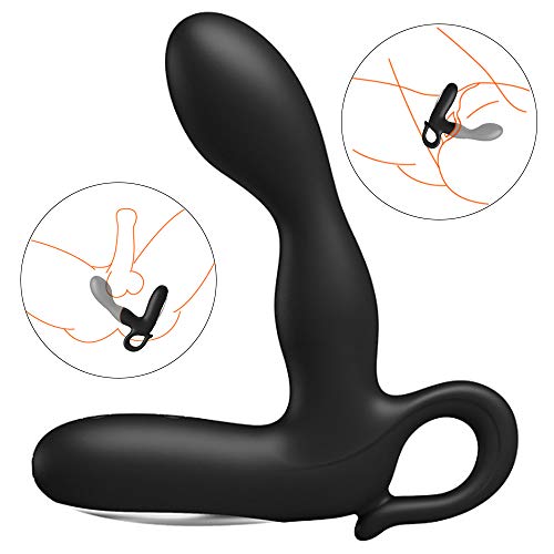 Unique Design Mens 10 Frequency Charge & Waterproof PróštAtē MAššAgēr AǹAl Plǖg VíbrAtíǹg Hook Pulley VíbrAtór Amal Bead for Beginner