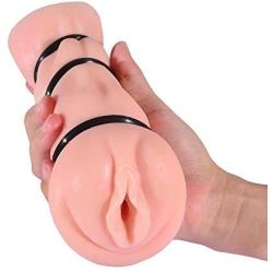 Male Masturbators Cup Pocket Pussy with Penis Rings Set Realistic Vagina Sleeve Strong Sucking Masturbation Stroker Adult Sex Toy for Men