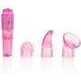 CalExotics First Time Travel Teaser Kit - Waterproof Bullet Vibrator - Adult Toys for Couples - Wireless Pocket Massager with Pleasure Tips - Pink