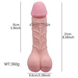 Male Masturbator Adult Sex Toy, 3D Realistic Mini Ass Anal Pocket Pussy Double Function Hollow Penis Sleeve for Men Masturbation, Soft Realistic Dildo for Women Couples